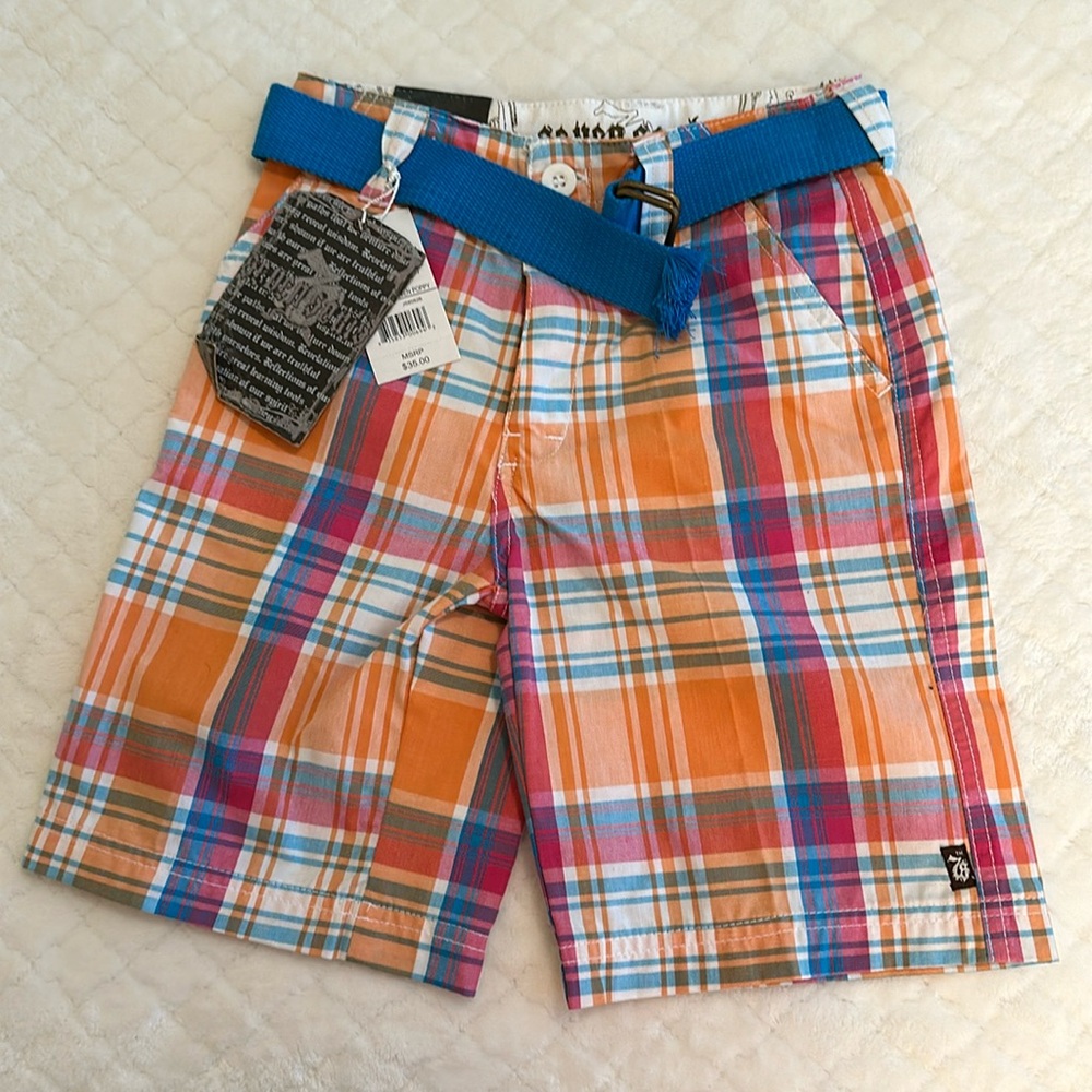 NWT Madras Shorts Size 6